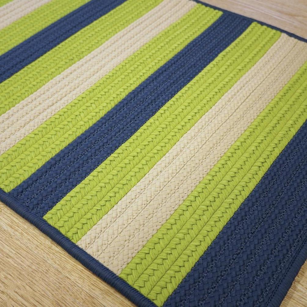 Area Rugs Reed Stripe Square – Blue Vibes 4X4 Rug