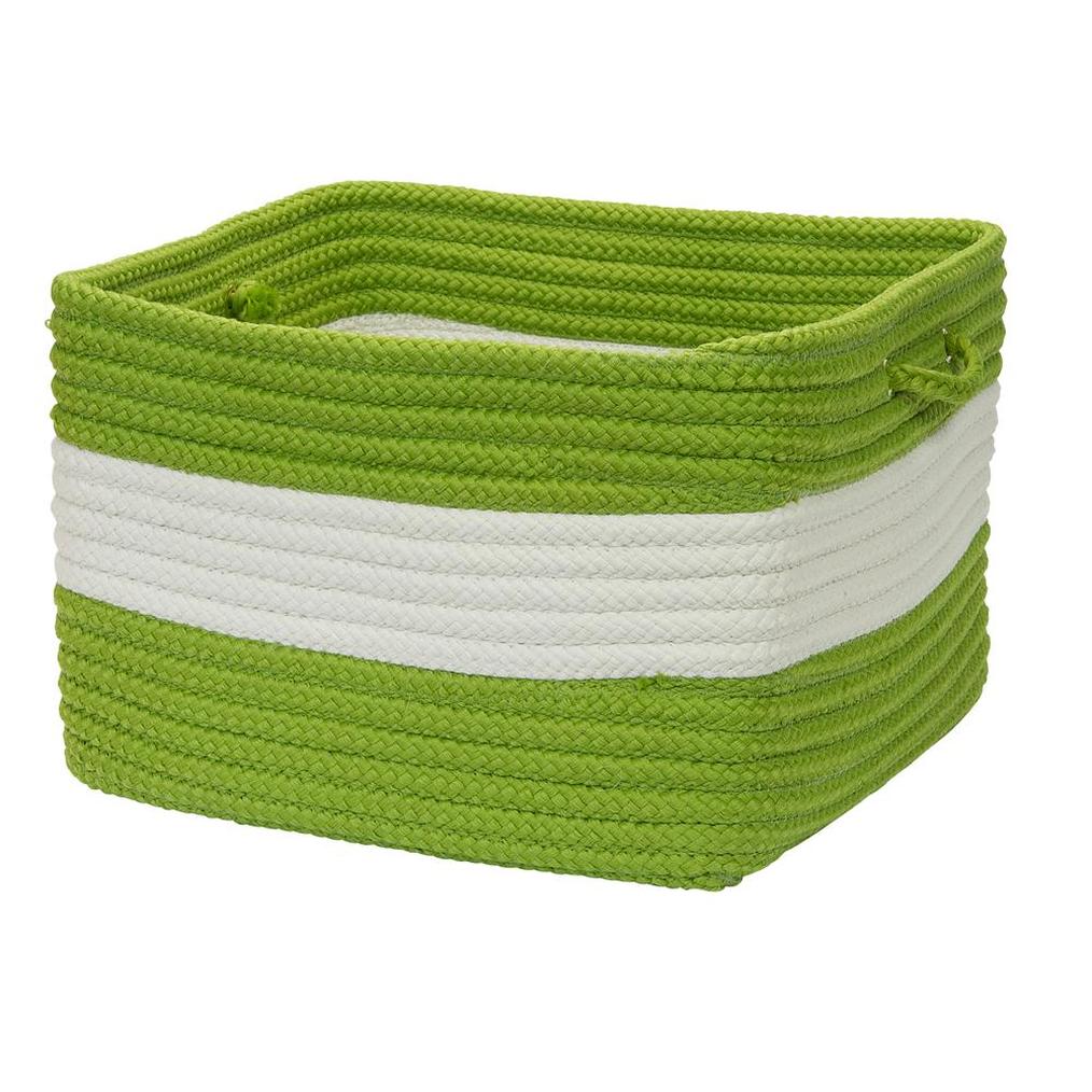 Decorative Baskets Rope Walk- Bright Green 14″X10″ Utility Basket