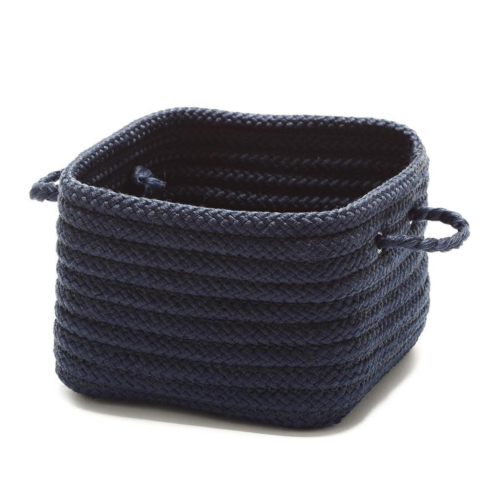 Decorative Baskets Simply Home Solid – Navy 10′ Square